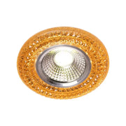 Recessed LED Spot, 3W, Glass, Gold 