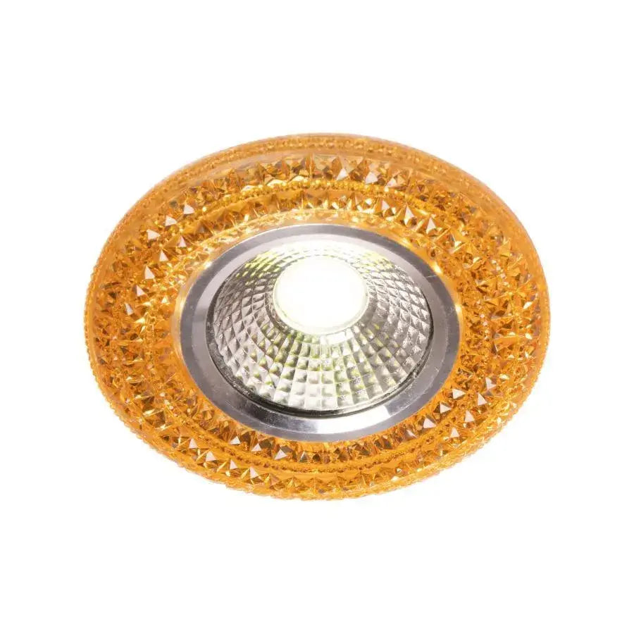 Recessed LED Spot, 3W, Glass, Gold 