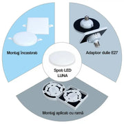 Luna LED spot, 14W, IP.20, 6000K