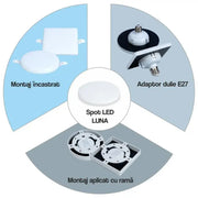 Luna Led Spot, 30W, IP.20, 6000K