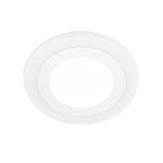 Round LED Spot, 9W, 3000K/6500K, Three Functions, Recessed, White