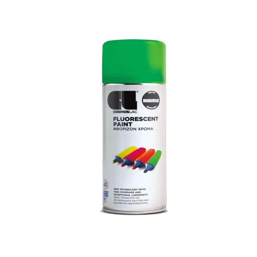 Cosmos Lacquer Spray Paint, Fluorescent Green, 400ml