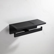 Double Toilet Paper Holder with Phone/Perfume Holder Black GJ603