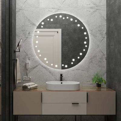 LED Mirror Touch Ivory Defog System 70X70cm