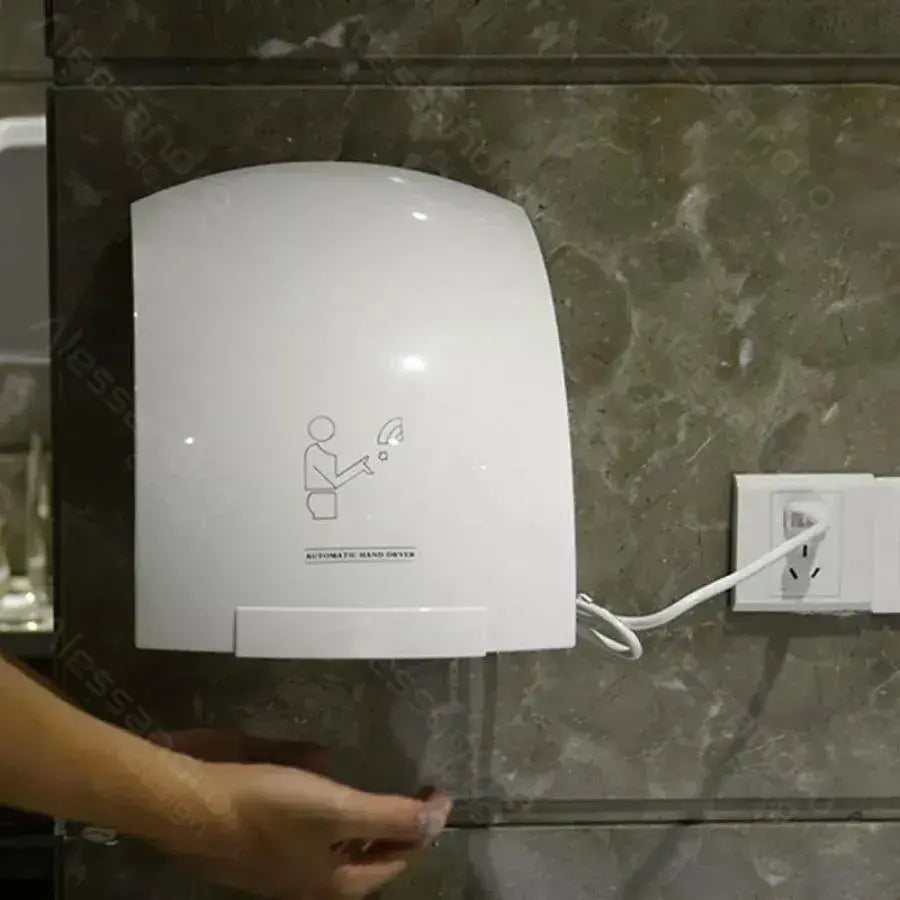 Sensor Hand Dryer, 1800W, White, Plastic, FL/2000