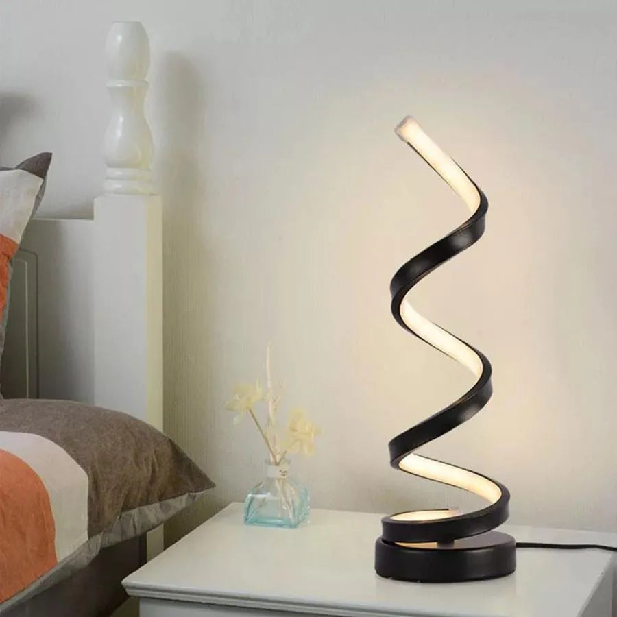 LED Lamp Afet 38W, Silicone and Metal, Black 