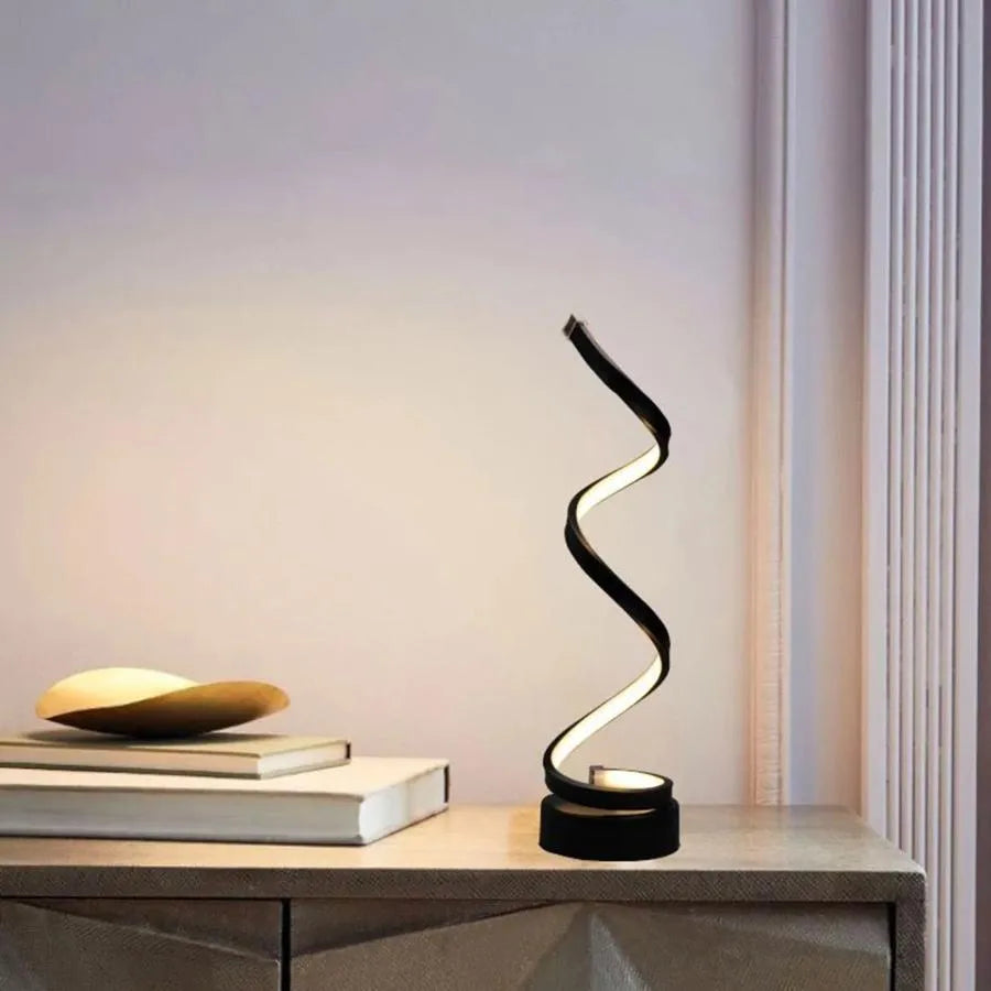 LED Lamp Afet 38W, Silicone and Metal, Black 