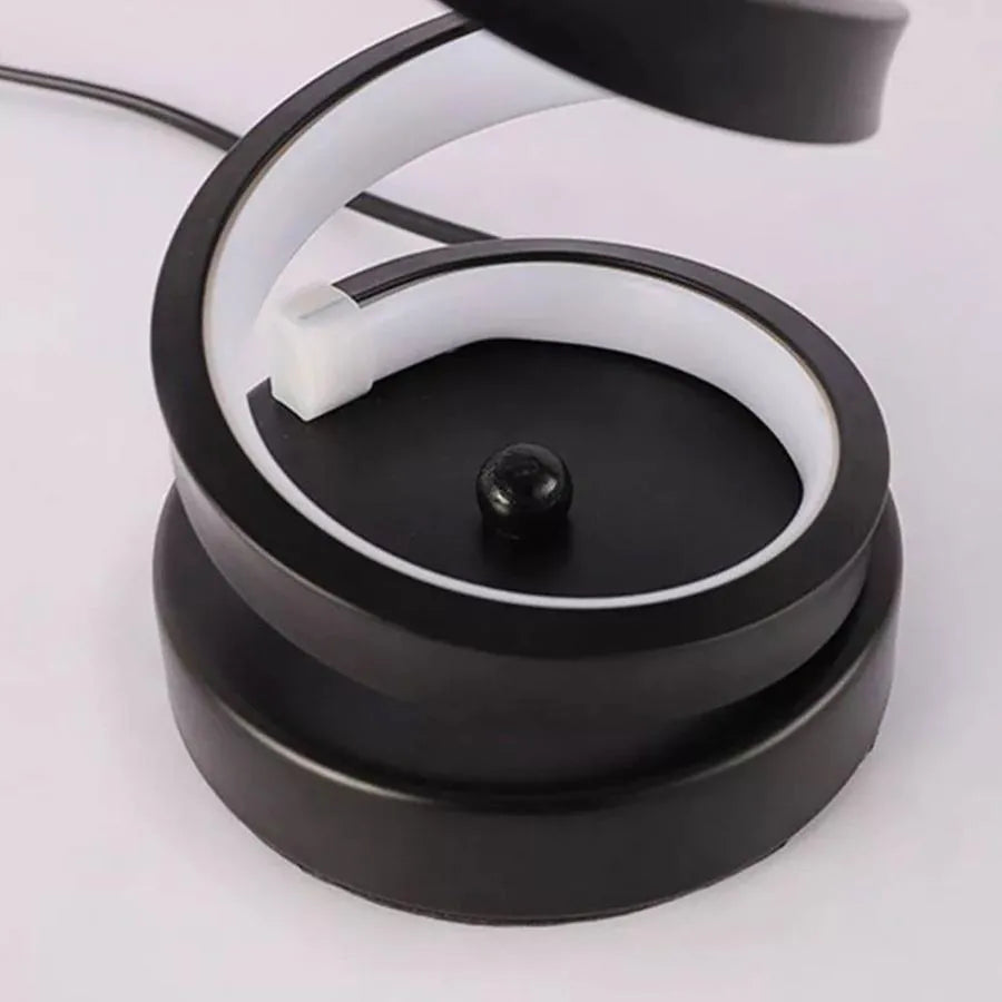 LED Lamp Afet 38W, Silicone and Metal, Black 