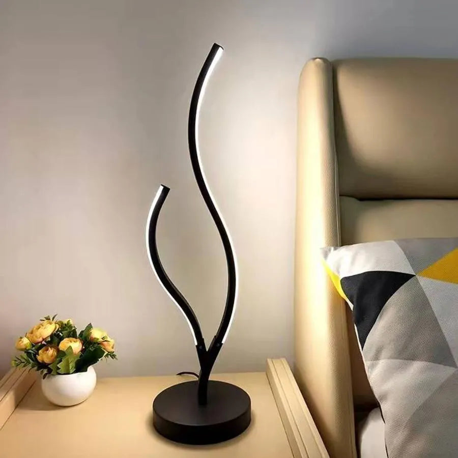 Minos LED Floor Lamp, 48W, Cold/Warm/Neutral Light, Metal and Acrylic, Black 