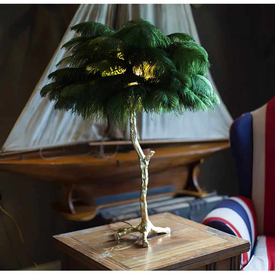 Karlita Feather Lamp 1XE27 Dark Green