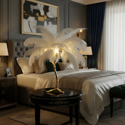 Pene Karolos 1XE14 White Floor Lamp