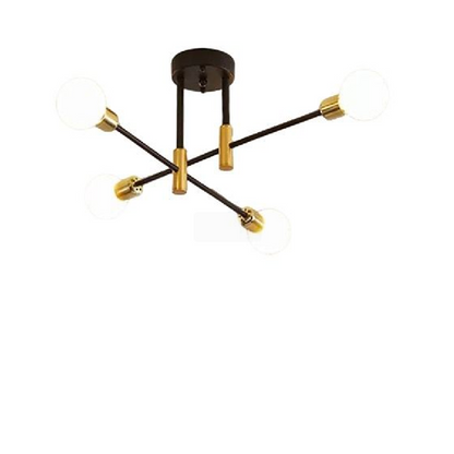 Modernist Lusts Gentile, 4x E27, Black and Gold, Modern Design