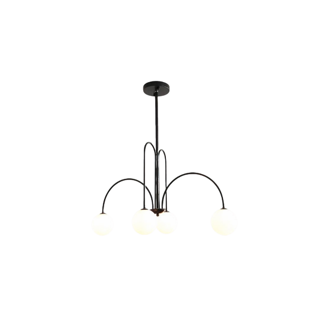 Torino Chandelier, 5*E27, Black, Metal