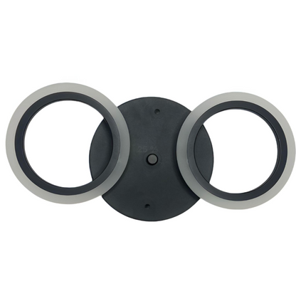 LED LED MARA, 19W, 2 circles, neutral light, black