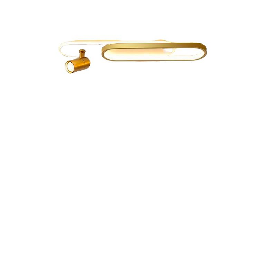 Camilla LED chandelier, 49W, cold/hot light/neutral adjustable acrylic and white and golden projector