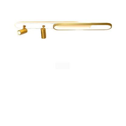 LED LED FILBERTO, 69W, cold/warm light/neutral adjustable acrylic projector and white and gold metal