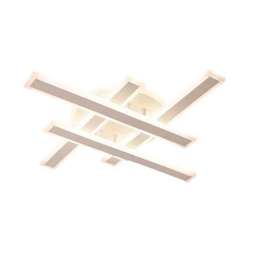LED chandelier with shawn remote control, linear, 85W, cold/hot/neutral light, unstable, white
