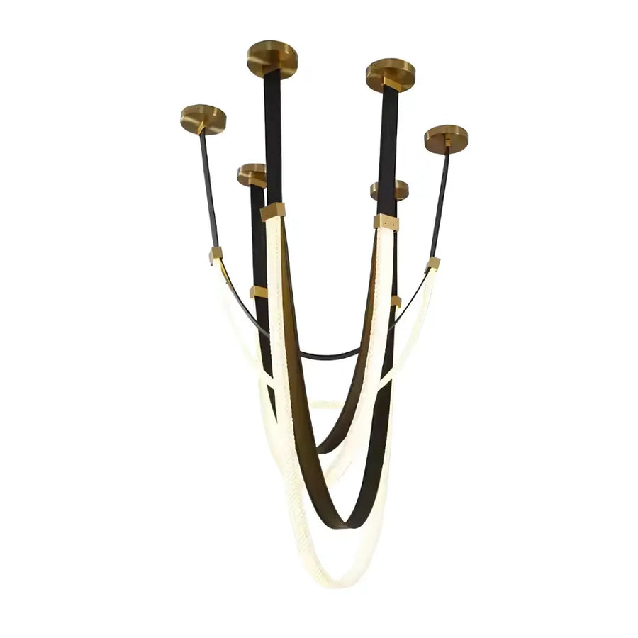 Candelabru Modern, LED, ARIA Largo, 43W, lumina Calda, Negru